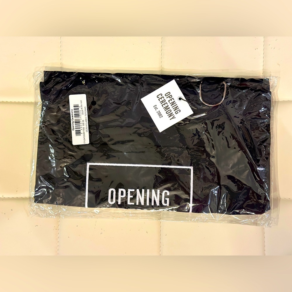 Opening Ceremony Logo Tote Bag Black Brand New With Tag Made In USA 100% Cotton - Picture 6 of 7